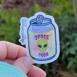 Space Soda Holo Stickter