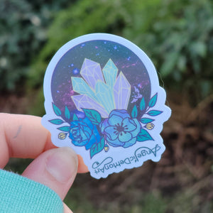 Crystal Snowglobe Holo Sticker