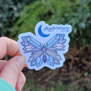 Crystal Butterfly Holo Sticker