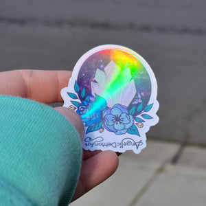 Crystal Snowglobe Holo Sticker