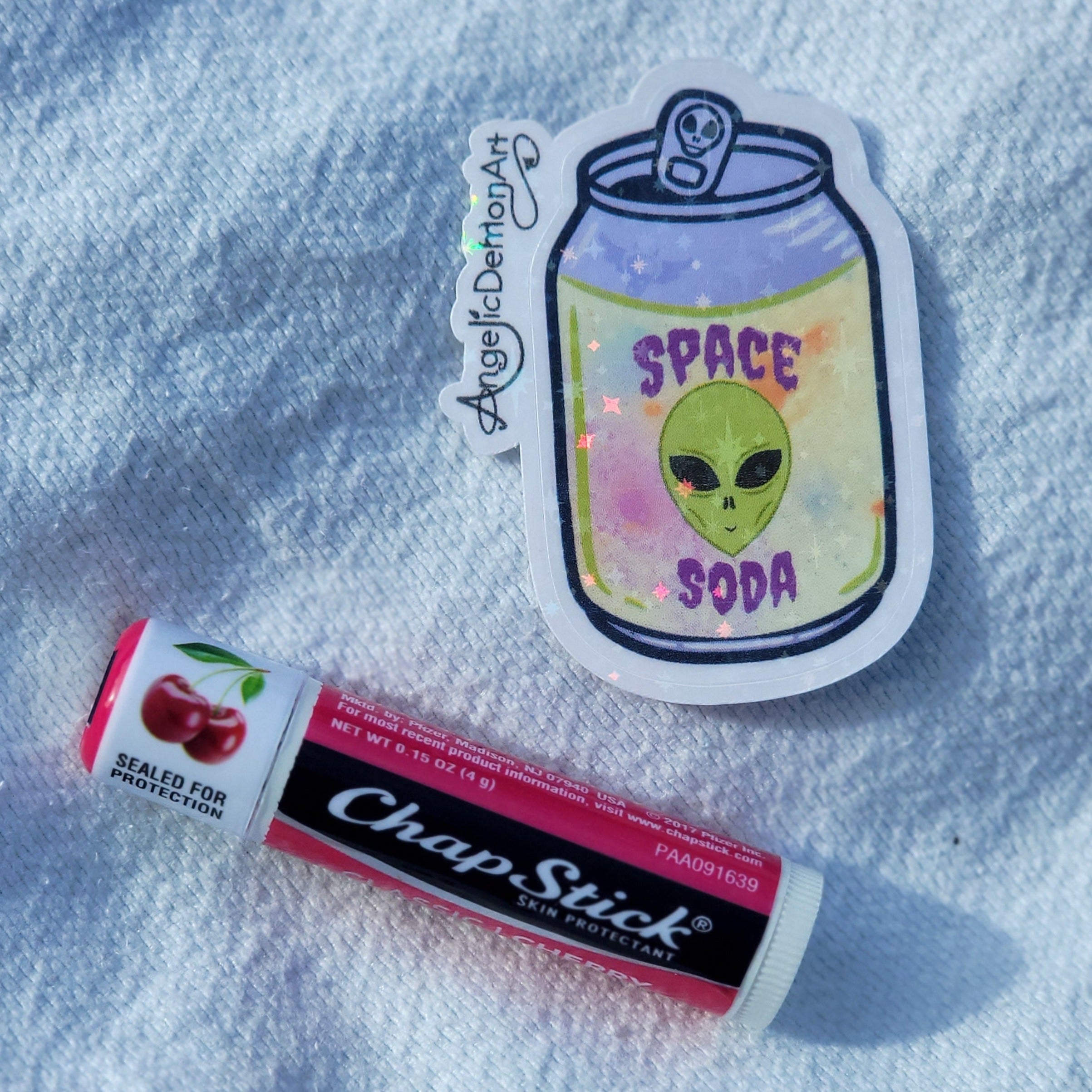 Space Soda Holo Stickter