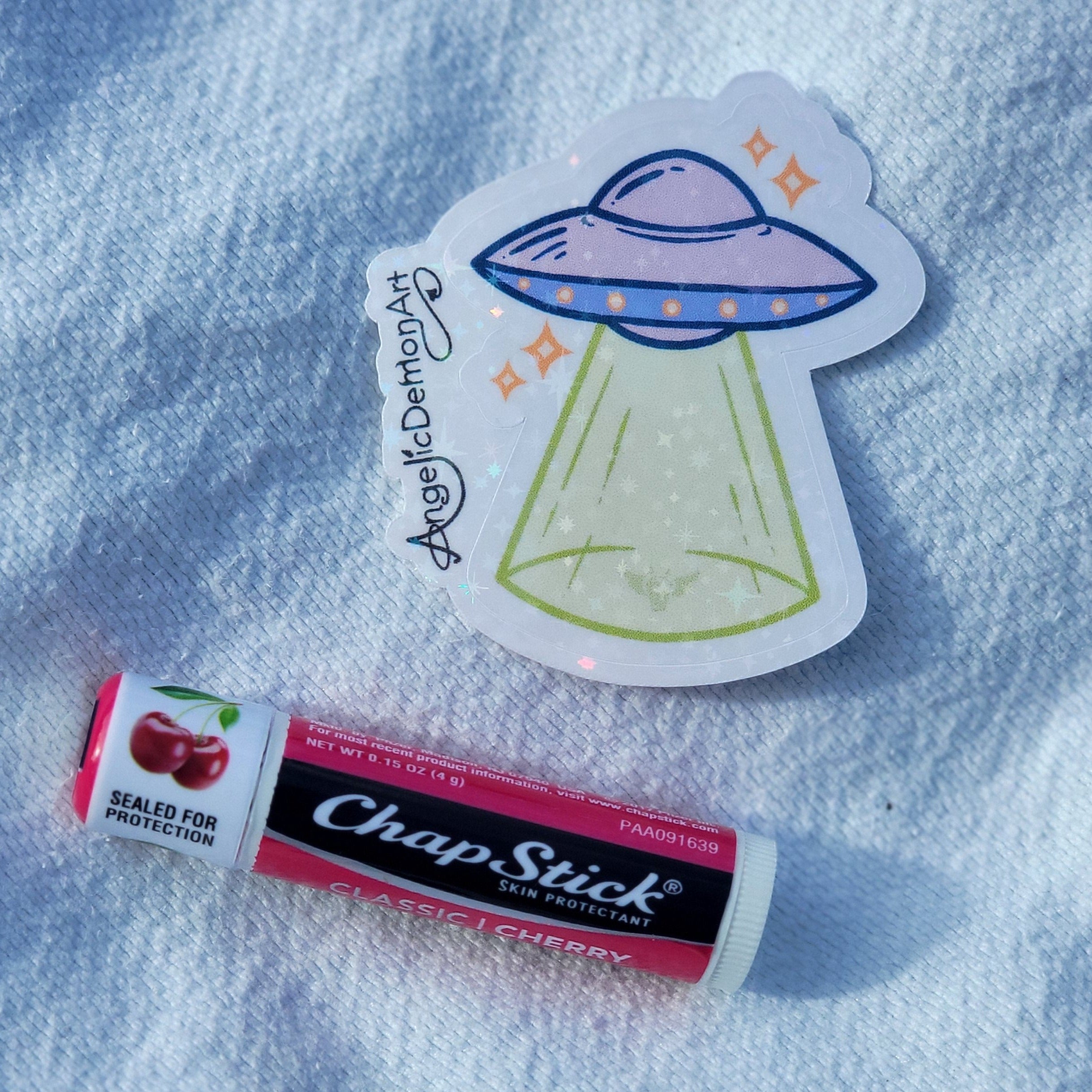 Holo UFO Sticker