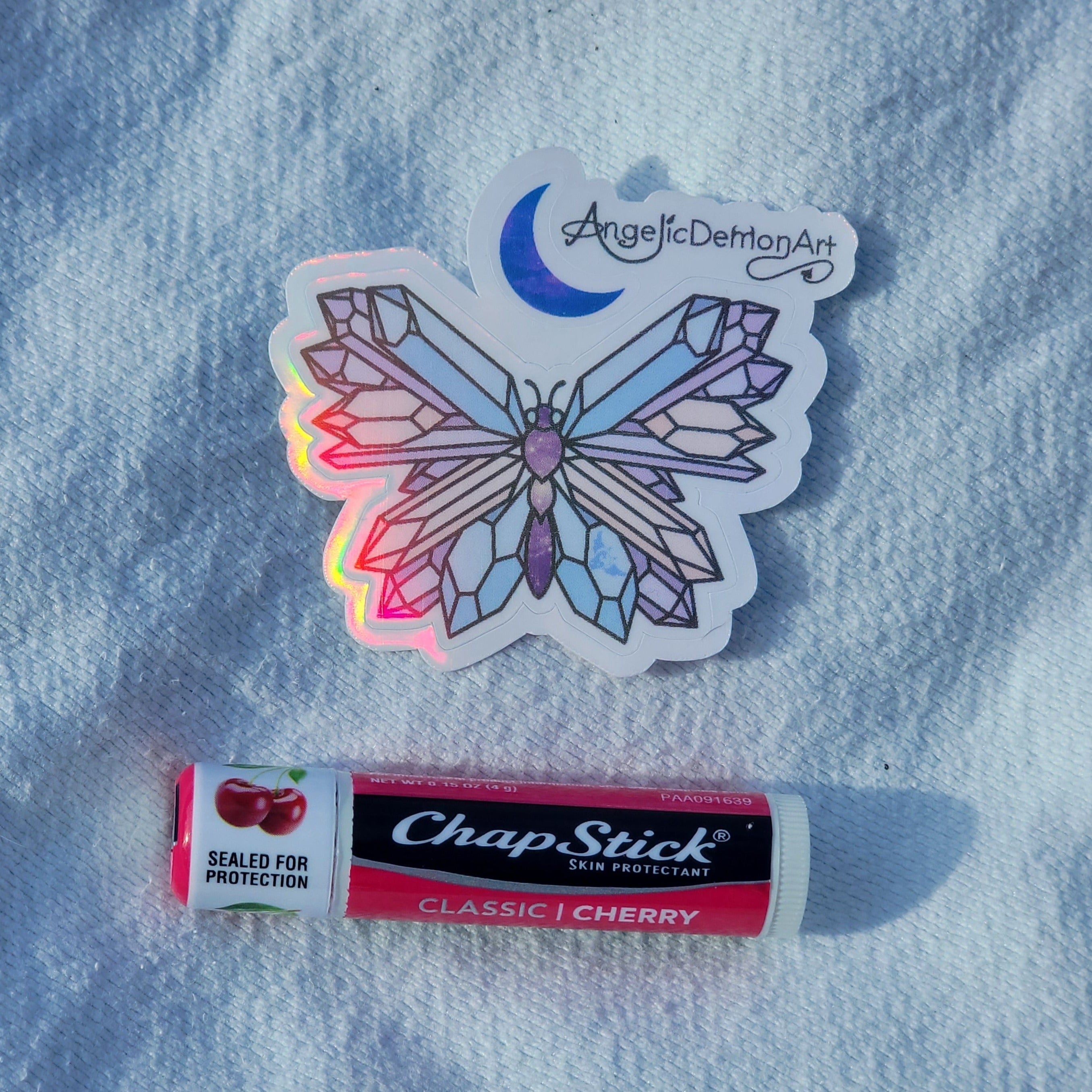 Crystal Butterfly Holo Sticker