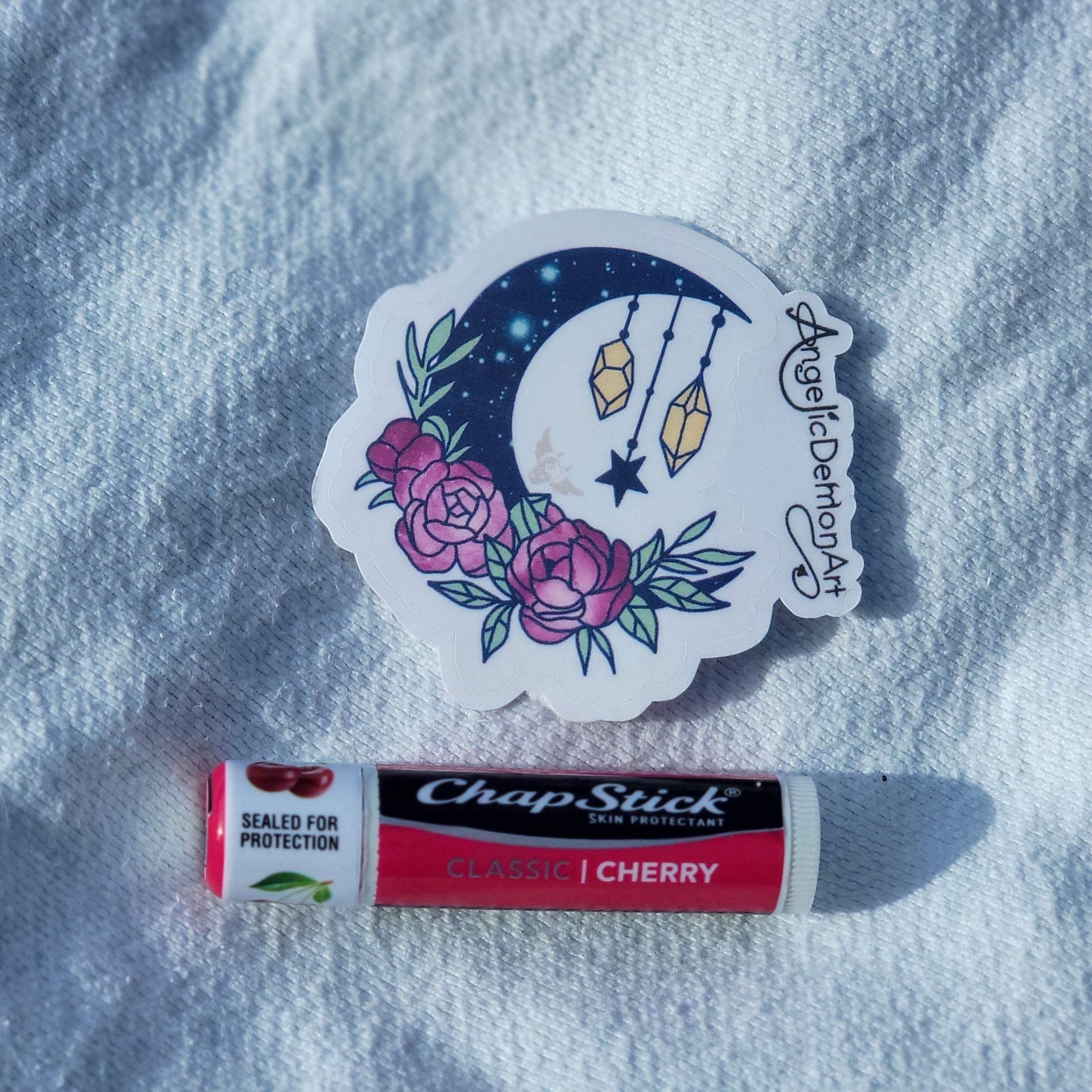 Holo Moon Wreath Sticker